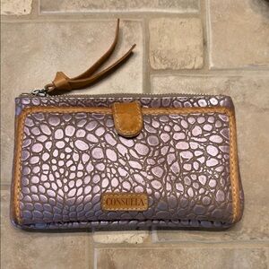 Consuela Metallic Purple and Tan Wallet